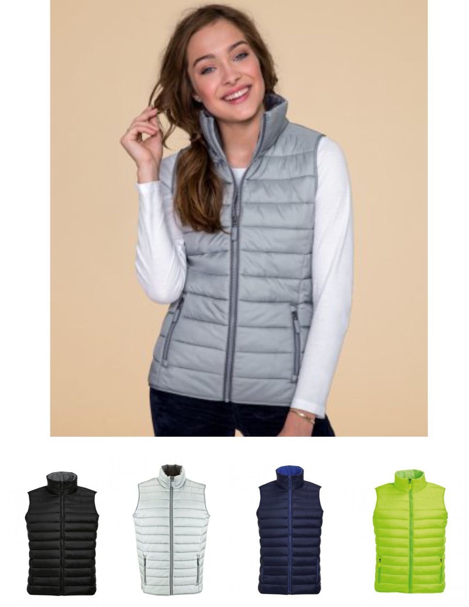 Sol's 01437 Ladies Wave Bodywarmer - Click Image to Close